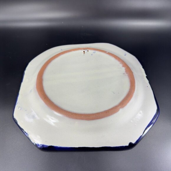 Mexico Folk Art Talavera Pottery Single Dish Plate Hand Painted Fish Hand Made - Picture 11 of 16